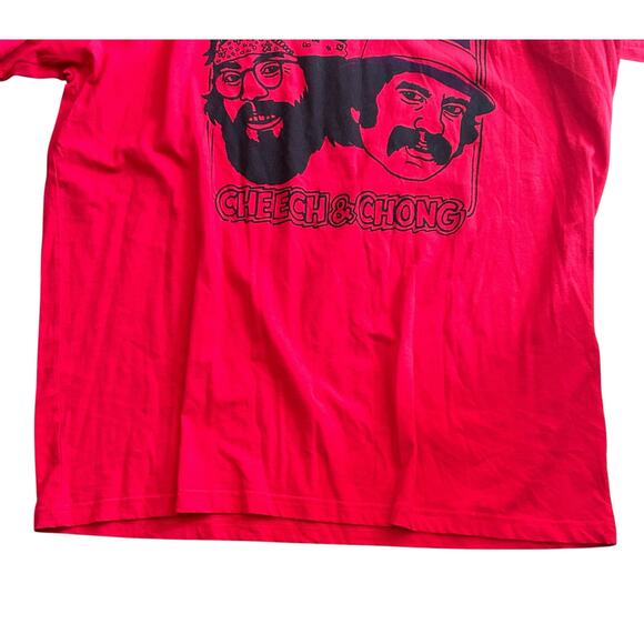 Party on like CHEECH & CHONG T-Shirt SZ 3 X Red Like New - Picture 4 of 6